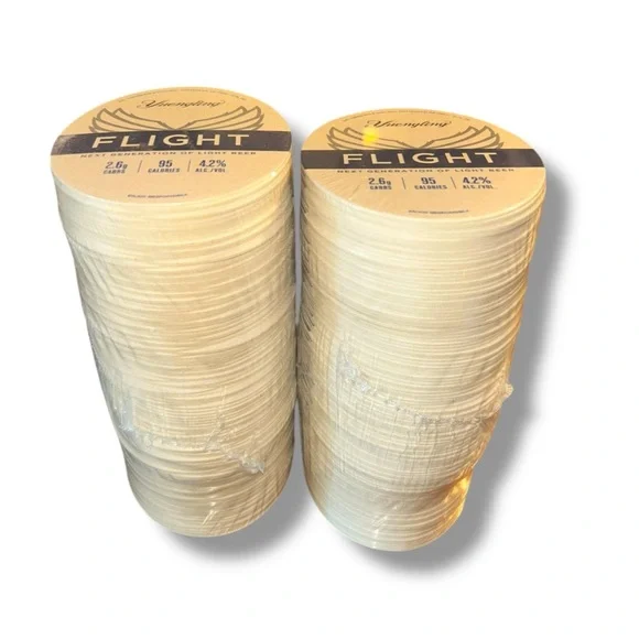 New •Yuengling Flight Beer Coasters, Two sealed sleeves, 250 Total